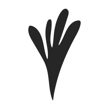 Su sıçrama vektör simgesi. Siyah vektör simgesi beyaz arkaplan su sıçramasında izole edildi.