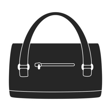 Erkekler torba vektör simgesi. Siyah vektör simgesi beyaz arkaplan erkek torbasında izole edildi.