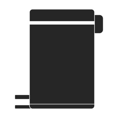 Çöp kutusu vektör simgesi. Çizgi film vektör simgesi beyaz arkaplan çöp kutusunda izole edildi.