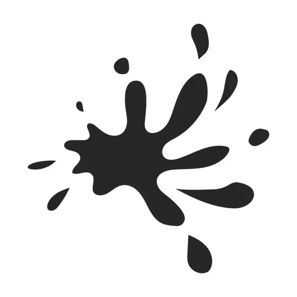 Acqua spruzzi vettoriale icon.Black icona vettoriale isolato su sfondo bianco spruzzi d'acqua. — Vettoriale Stock