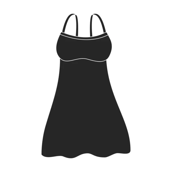 Peignoir vector icon.Black vector pictogram geïsoleerd op witte achtergrond peignoir. — Stockvector