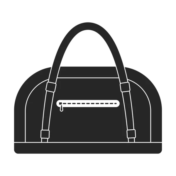 Uomo borsa vettoriale icon.Black icona vettoriale isolato su sfondo bianco uomo borsa. — Vettoriale Stock