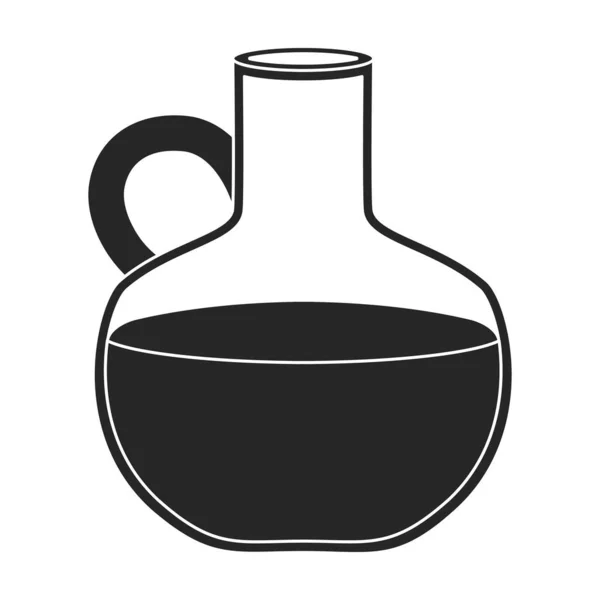 Icône de vecteur d'huile de soja Icône de vecteur noir isolé sur fond blanc huile de soja. — Image vectorielle