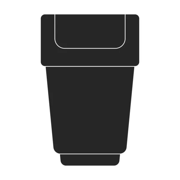 Icono de vector de caja de basura. Icono de vector de dibujos animados aislado en caja de basura de fondo blanco . — Vector de stock