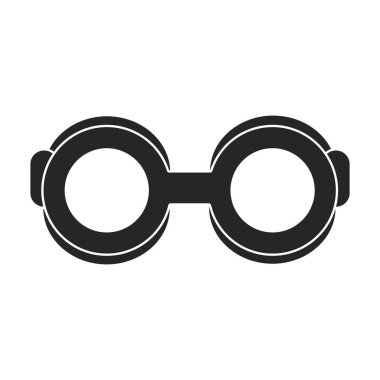 Dalgıç gözlüğü vektör simgesi. Siyah vektör simgesi beyaz arka plan dalgıç gözlüğü üzerinde izole edildi.