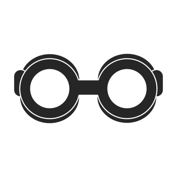 Ícone vetorial de óculos de mergulhador.Ícone vetorial preto isolado em óculos de mergulhador de fundo branco. —  Vetores de Stock