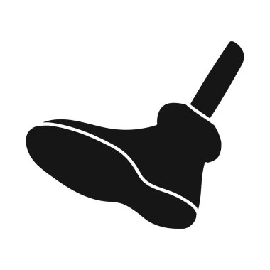 Bacak ve ayak ikonunun vektör çizimi. Web bacak ögesi ve ağ için tekmeleme sembolü.