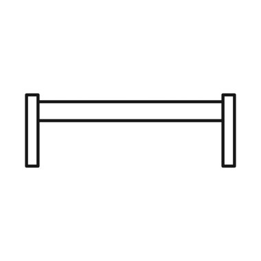 Kürsü ve mobilya ikonunun vektör tasarımı. Kürsü ve koltuk hissesi vektör illüstrasyonunun web ögesi.