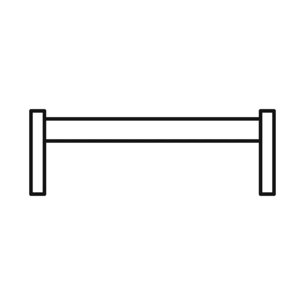 Vektorový design ikony lavice a nábytku. Webový prvek ilustrace vektoru lavice a sedadla. — Stockový vektor
