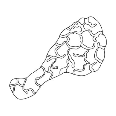 Tavuk vektör simgesi. Beyaz arka planda izole edilmiş vektör simgesi.