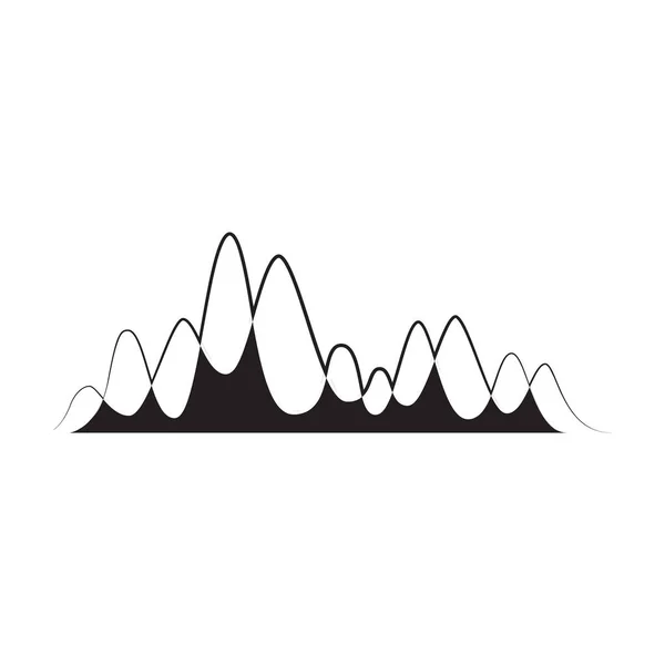 Sonido de onda vector icon.Outline icono vectorial aislado sobre fondo blanco sonido de onda . — Archivo Imágenes Vectoriales