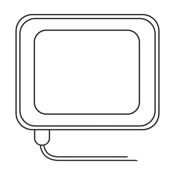 Solarmodul-Vektor-Symbol. Umrissvektorsymbol isoliert auf weißem Hintergrund Solarmodul . — Stockvektor