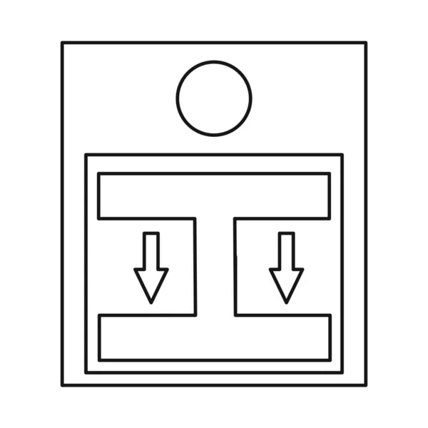 Vektordesign des Alarm- und Notfallsymbols. Sammlung von Alarm- und Box-Vektor-Symbol für Aktien. — Stockvektor