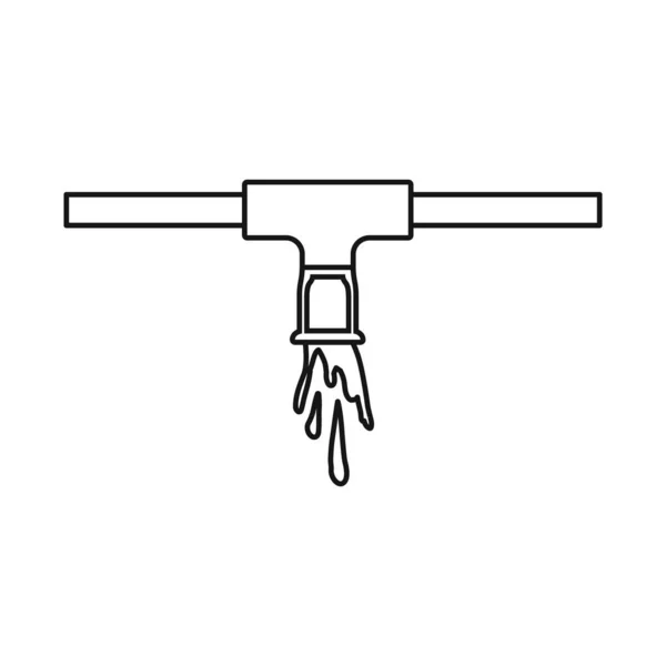 Projeto vetorial do sistema e ícone do aspersor. Conjunto de sistema e supressão estoque vetor ilustração. — Vetor de Stock