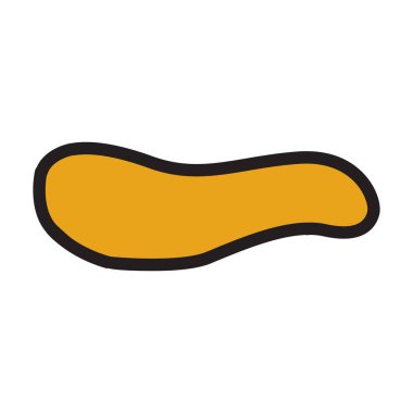 Hardal vektör simgesi. Beyaz arkaplan hardalında izole edilmiş renk vektör logosu.