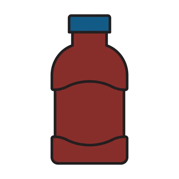 Ketchup Vetor Icon Color Logotipo Vetor Isolado Fundo Branco Ketchup — Vetor de Stock