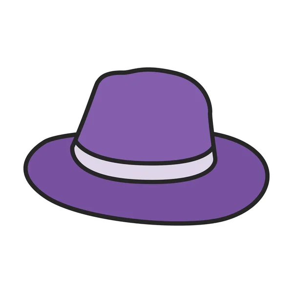 Καλοκαίρι Καπέλο Διάνυσμα Εικονίδιο Χρώμα Vector Λογότυπο Απομονώνονται Λευκό Φόντο — Διανυσματικό Αρχείο