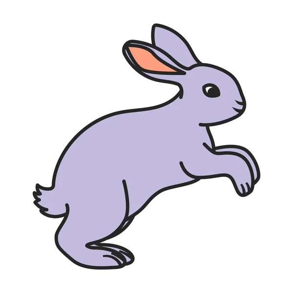 ウサギのベクトルのアイコン 白い背景に隔離されたカラーベクトルのロゴウサギ — ストックベクタ