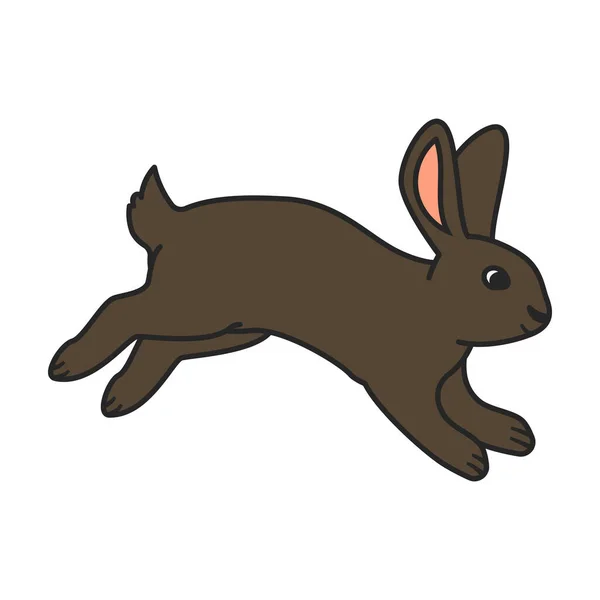 Conejo Vector Icon Color Logotipo Del Vector Aislado Sobre Fondo — Vector de stock
