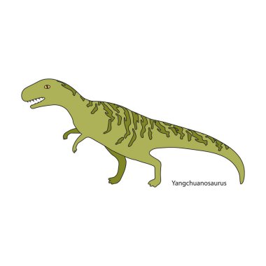 Antik dinozor vektör simgesi. Renkli vektör logosu beyaz arka planda izole edilmiş antik dinozor..