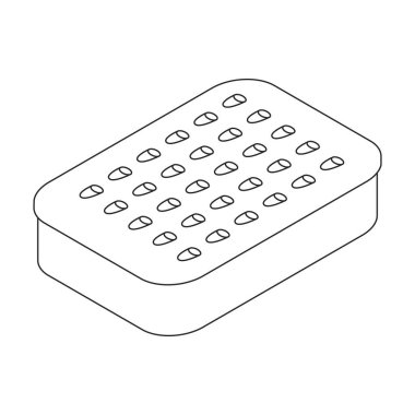 Grater vektör simgesi. Beyaz arkaplan rendeleyicisinde izole edilmiş ana vektör logosu.