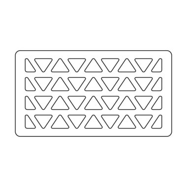 Kanalizasyon kanalizasyonu vektör ana hatları simgesi. Beyaz arka planda vektör illüstrasyon kapağı sokağı. Kanalizasyon kanalizasyonunun izole edilmiş tasviri logosu .