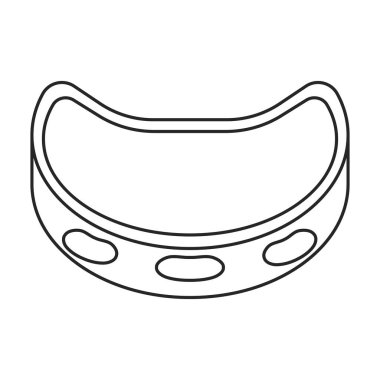 Tef vektör taslak simgesi. Beyaz arkaplanda vektör illüstrasyon davulu. Tef 'in izole edilmiş taslak çizim logosu .
