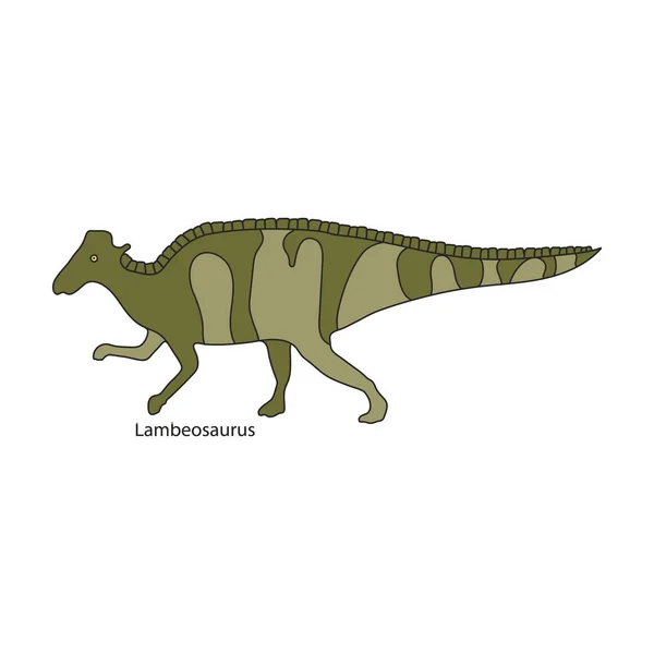 Logotipo Vector Dinosaurio Antiguo Icon Color Aislado Sobre Fondo Blanco — Vector de stock