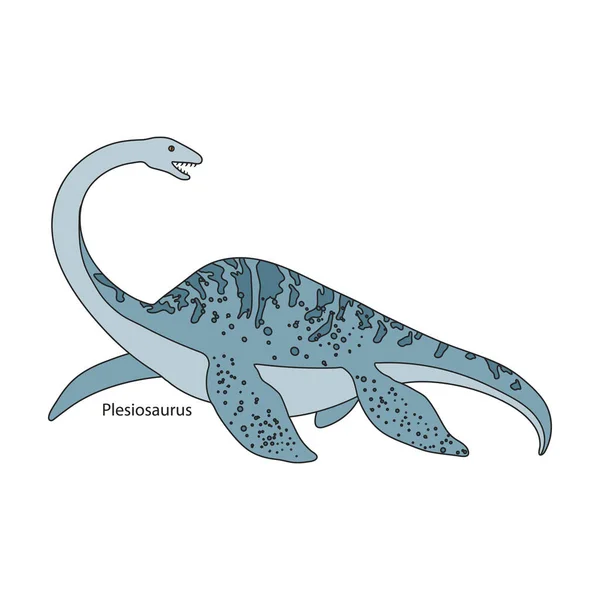 Oude Dinosaurus Vector Icon Color Vector Logo Geïsoleerd Witte Achtergrond — Stockvector