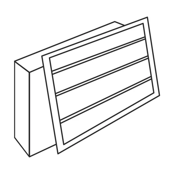 Icône Vecteur Emballage Décrivez Logo Vectoriel Isolé Sur Emballage Fond — Image vectorielle