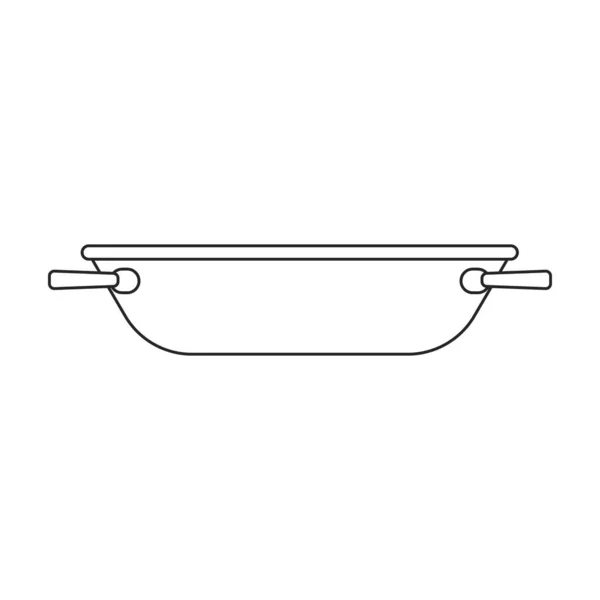 Basin Vector Icon Outline Vector Logo Isolated White Background Basin — 스톡 벡터