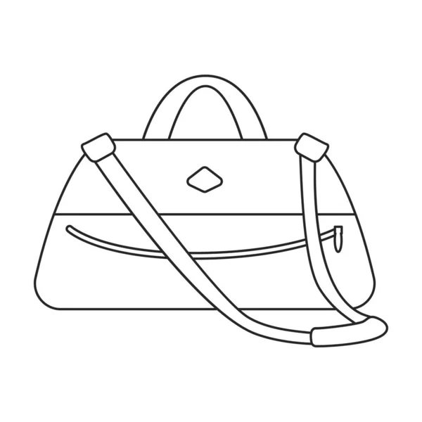 Icône Vecteur Valise Logo Vecteur Bande Dessinée Isolé Sur Fond — Image vectorielle