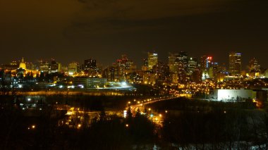 Edmonton Skyline Panorama clipart