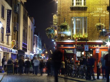 Dublin'deki Temple bar alanı