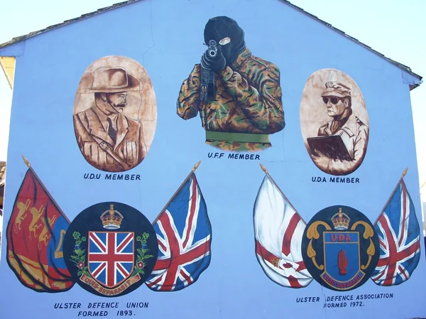Belfast muurschilderingen Rechtenvrije Stockfoto's