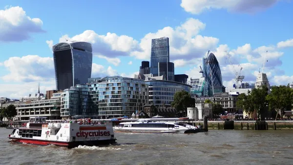 Foto van Londen's financiële wijk — Stockfoto