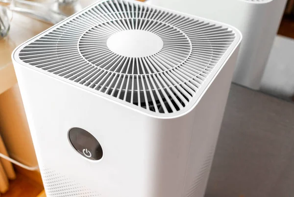 Air purifier system cleaning dust pm 2.5 pollution in living room