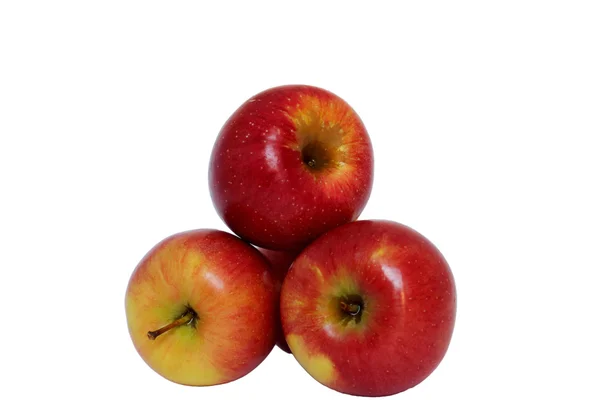 Four red apples — Stock Photo, Image