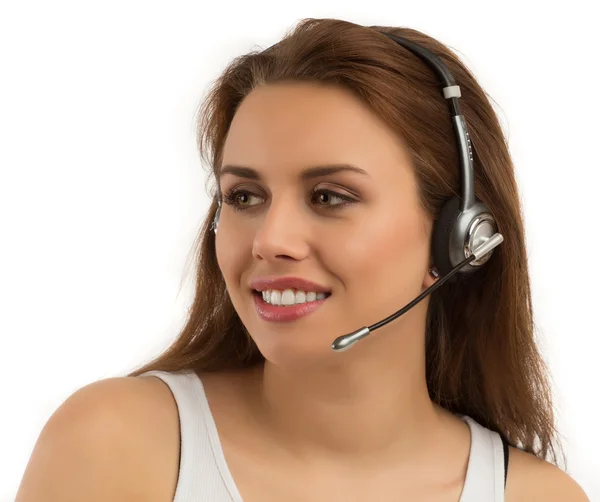 Girl Customer Support — Stock Photo, Image