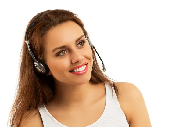 Girl Customer Support — Stock Photo, Image