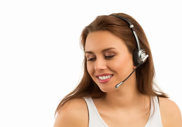 Girl Customer Support — Stock Photo, Image