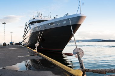 ushuaia İskeledeki yolcu gemisi