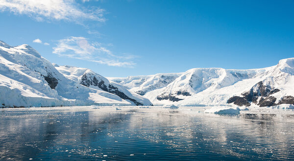 Paradise bay in Antarctica