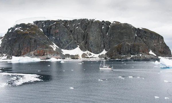 Dramatyczne seascape na Antarktydzie Zdjęcie Stockowe