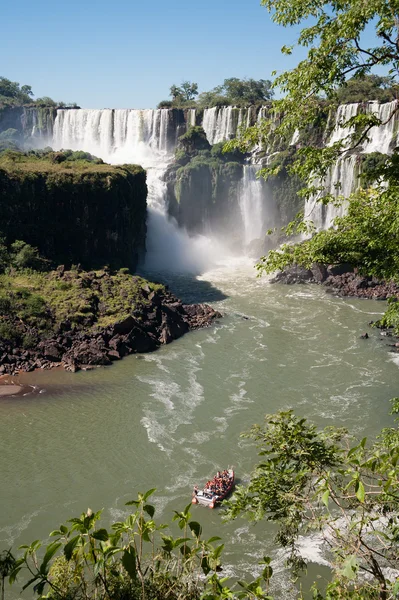 Boat near Iguazu falls — Stock Photo, Image