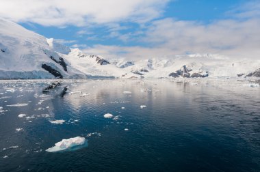 Paradise bay in Antarctica clipart