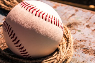 beyzbol topu yakın çekim