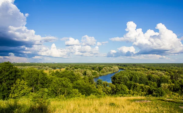 Blick auf den Fluss aus der Höhe — Stockfoto