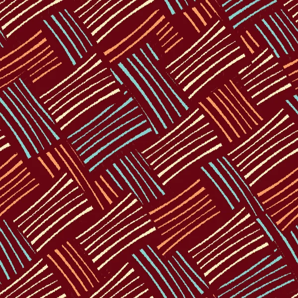 Modèle Géométrique Abstrait Sans Couture Rayures Confuses — Image vectorielle