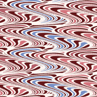 Dalgalı çizgilerin kusursuz soyut geometrik deseni.